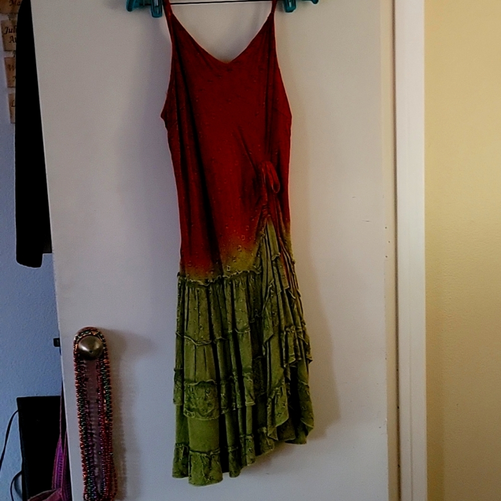 Bohemian Spaghetti Strap Dress